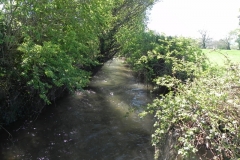 13. Looking upstream from Bye Farm Accommodation Bridge
