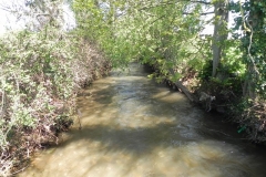 16. Looking downstream from Bye Farm Accommodation Bridge