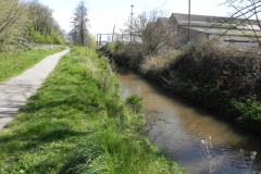 34. Flowing alongside the West Somerset Mineral Railway footpath