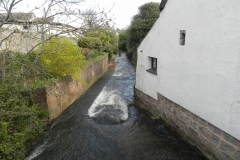 74. Looking upstream from Waterloo Cottages Footbridge