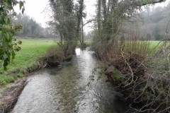84. Looking downstream from Coppleham footbridge