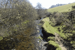 7. Looking downstream from Cloggs Farm ROW Bridge No.2167
