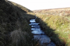 21. Flowing below Hoccombe Hill