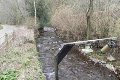 12. Looking upstream from West Luccombe Flow Measuring Station