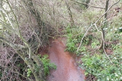 7. Looking upstream from Huntscott ROW Footbridge