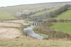1. Lanacre Bridge from below Withypool Common