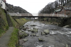 2. Tors Road footbridge upstream face