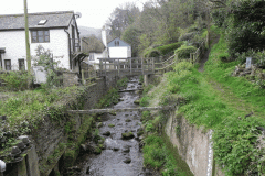 73. Looking upstream from ROW  Footbridge No. 3319