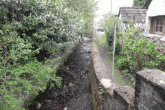 75. Looking downstream from ROW  Footbridge No. 3319