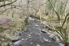 66. Looking upstream from Horner Woods East Water footbridge