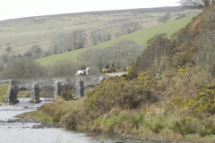 17. Horse Riders on Landacre Bridge