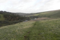 6. Looking downstream to Landacre Bridge