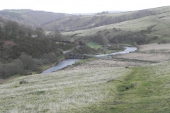 7. Looking downstream to Landacre Bridge