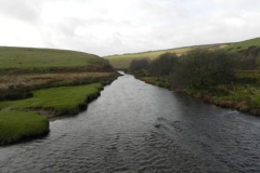 8. Looking upstream from Landacre Bridge