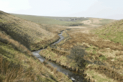 3. Looking upstream to Aclands Farm