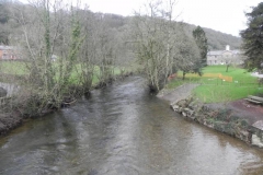 50. Looking upstream from Dulverton Bridge