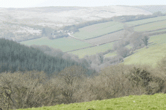 1. Looking towards Zeal Farm from Hawkridge Ridge