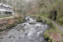 1. Looking upstream from East Lyn Watersmeet Bridge