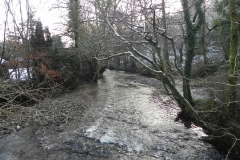35e. Looking downstream from Yealscombe Lane Ford footbridge